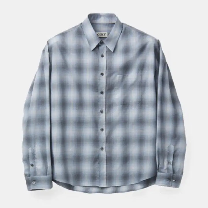 [BUNJANG] COOR Cotton Ombre Check Shirt M Blue Check Limited Edition / 쿠어 코튼 옴브레 체크 셔츠 새상품 한정판 54% 선착순 세일