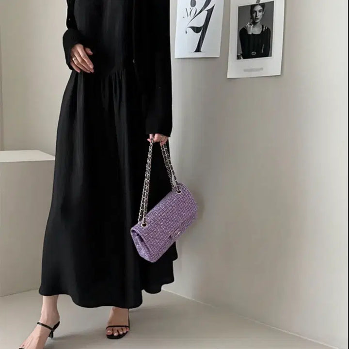 [BUNJANG] Daily Look Two Strap Mules Sandals (Black, 240mm) / 새상품) 데일리룩 투 스트랩 뮬 굽 5cm 원가 5만원대