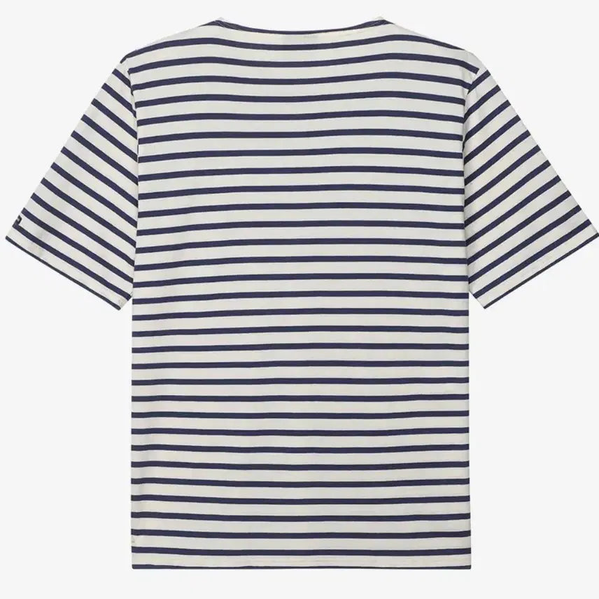 [BUNJANG] Saint James Levant 18 Short Sleeve T-Shirt Navy/White Stripe M / 세인트제임스 Levant 18 남자 반팔 티셔츠 M