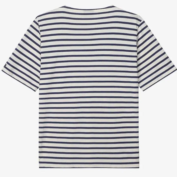 [BUNJANG] Saint James Levant 18 Short Sleeve T-Shirt Navy/White Stripe M / 세인트제임스 Levant 18 남자 반팔 티셔츠 M