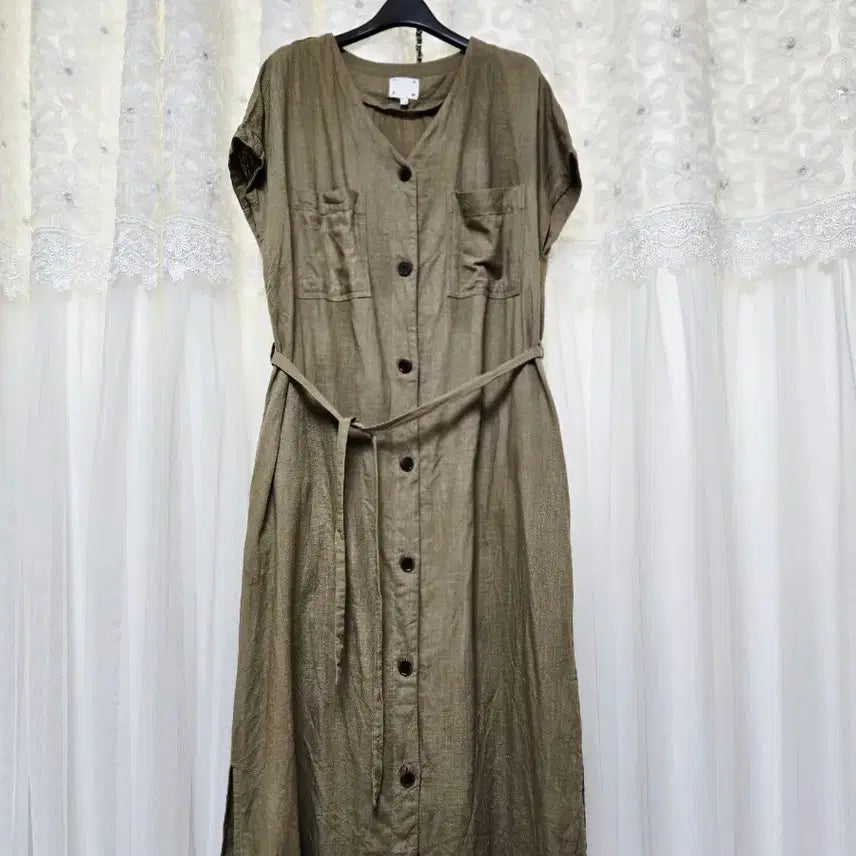 [BUNJANG] Linen Long Dress / 자주 린넨 롱원피스