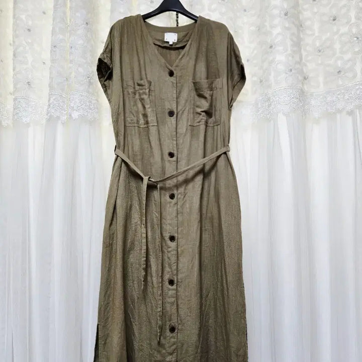 [BUNJANG] Linen Long Dress / 자주 린넨 롱원피스