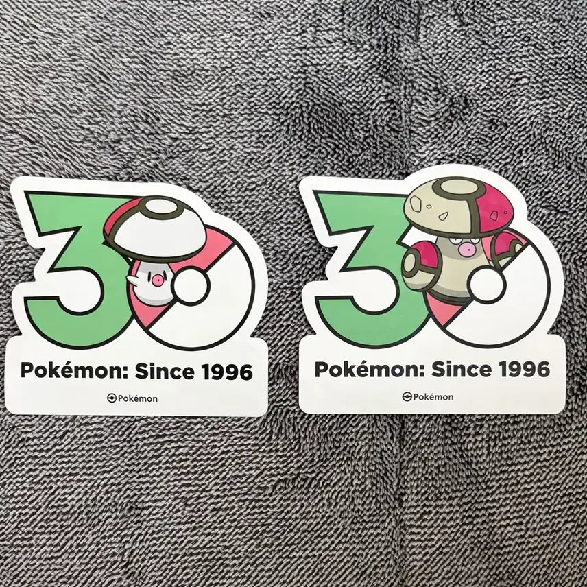 [BUNJANG] Pokemon 30th Anniversary Logo Sticker Set - Surprise Evolution / 한국한정] 포켓몬 30주년 로고 스티커 깜놀버슬 뽀록나 진화 세트