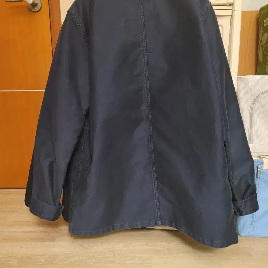 [BUNJANG] Le Mont Saint Michel Moleskin French Work Jacket Navy 48 / 르몽생미셸 몰스킨 프렌치 워크자켓 네이비 48