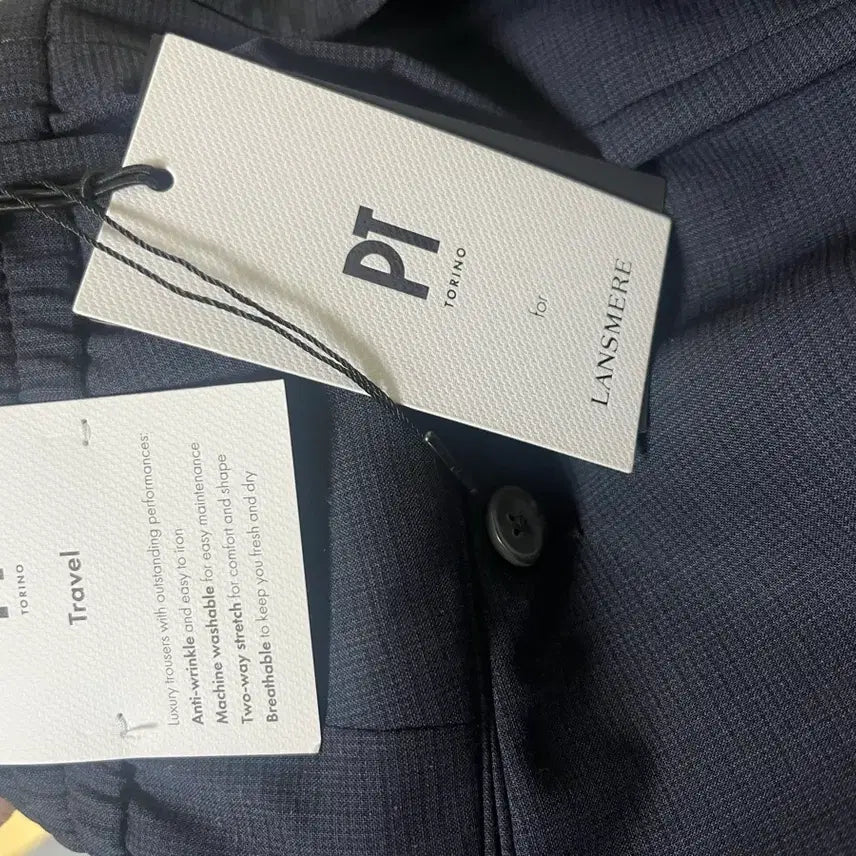 [BUNJANG] PT Torino Travel Navy Slacks / PT 토리노 트래블 네이비 바지
