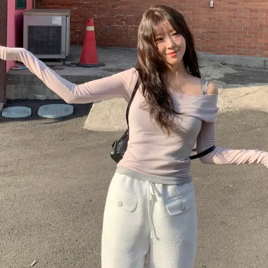 [BUNJANG] Shop Morro Tweed Jogger Pants S / 샵모로 트위드 조거팬츠 S