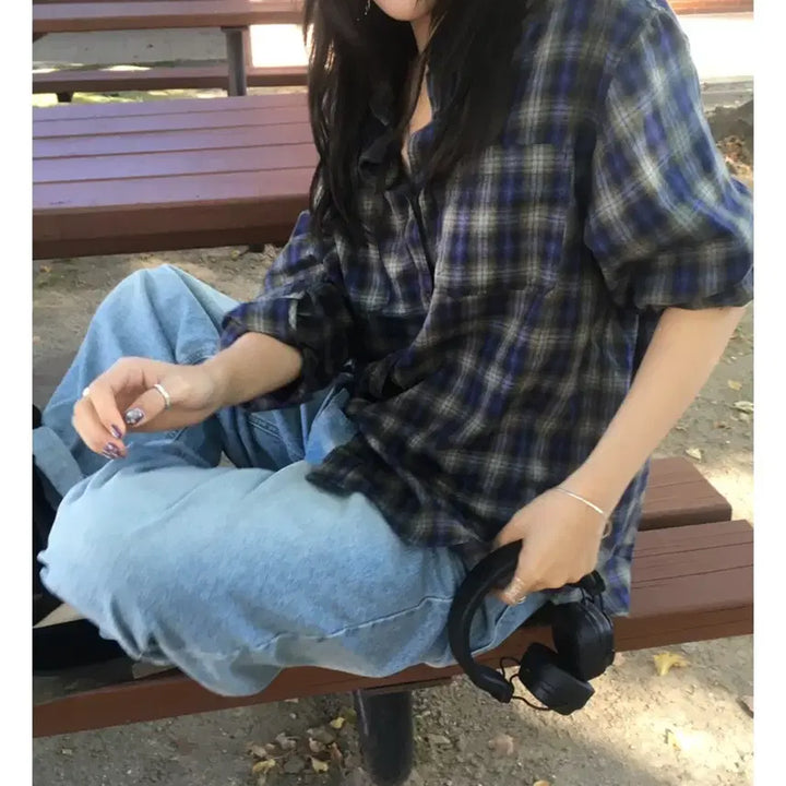 [BUNJANG] LE DOCI Oldie Check Shirt / LE DOCI 이도씨 올디 체크셔츠