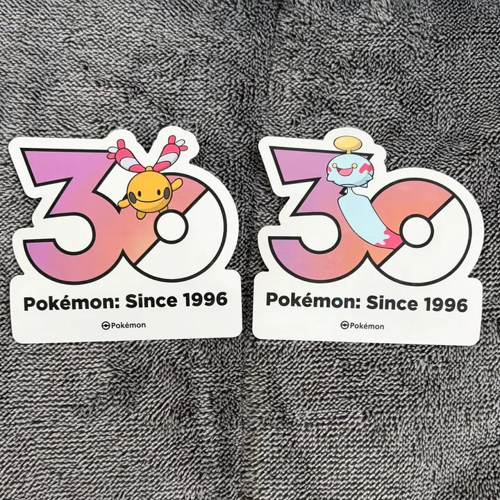 [BUNJANG] Pokemon 30th Anniversary Logo Stickers Set / 한국한정] 포켓몬 30주년 로고 스티커 랑딸랑 치렁 진화 세트