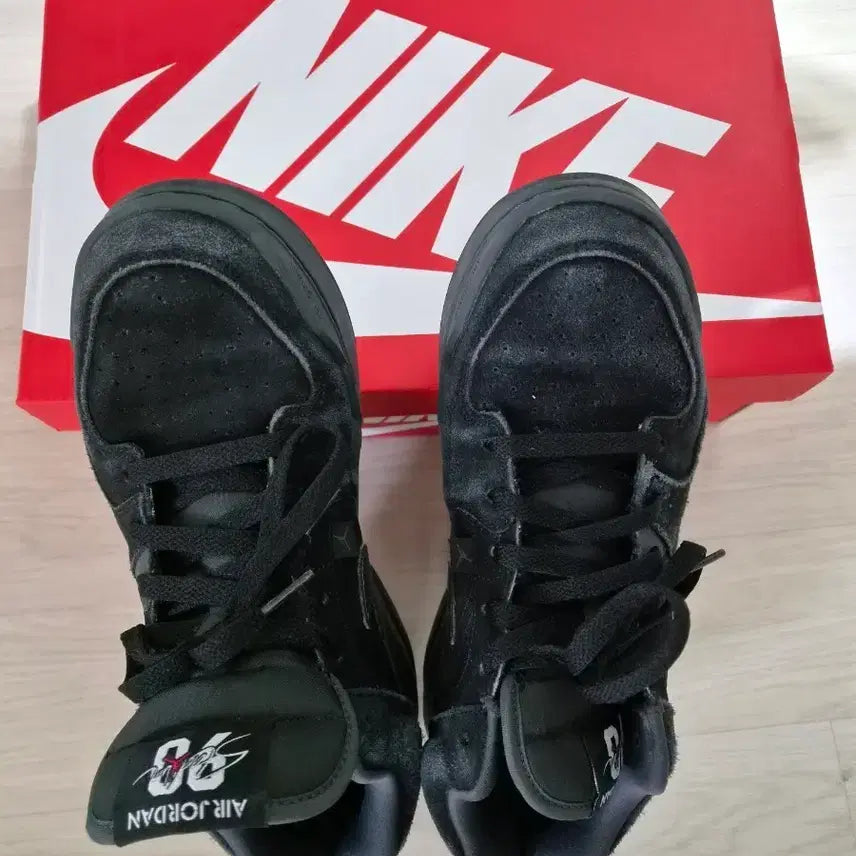 [BUNJANG] Nike Air Jordan Black Suede Sneakers / 나이키 에어조던 블랙 스니커즈