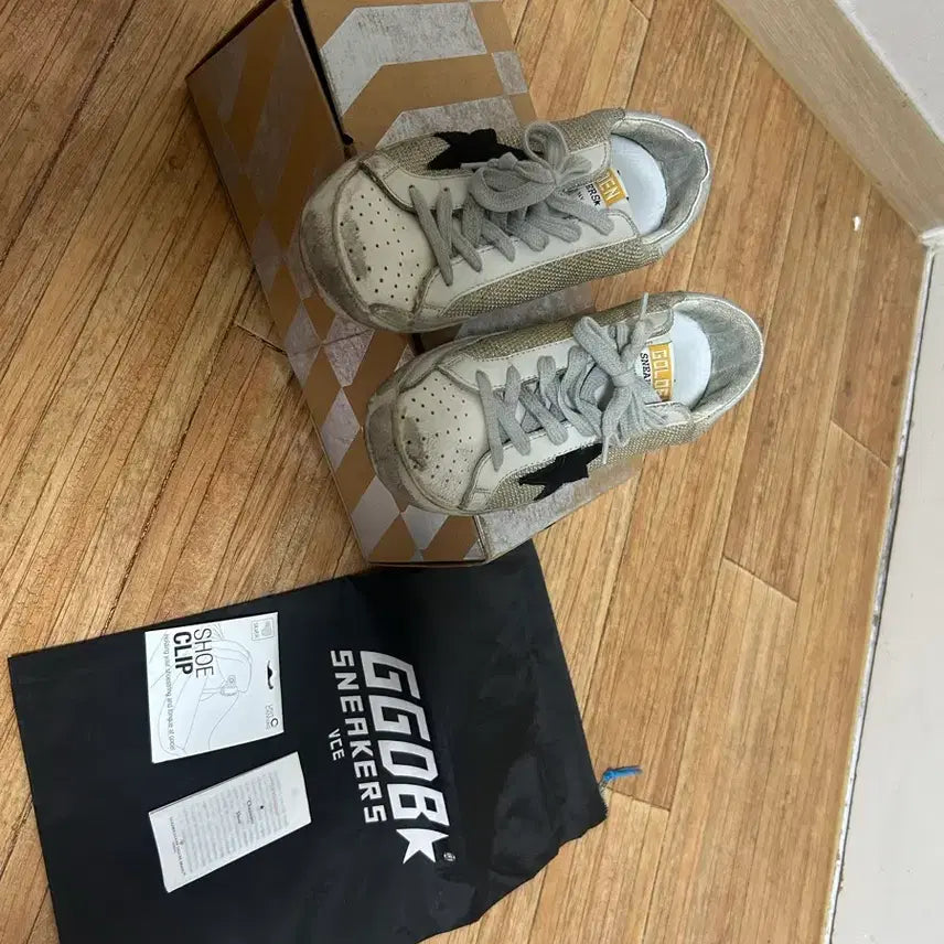 [BUNJANG] Golden Goose Silver Tab Sneakers (Authentic, Full Box) / 골든구스 실버탭 (정품 풀박스)