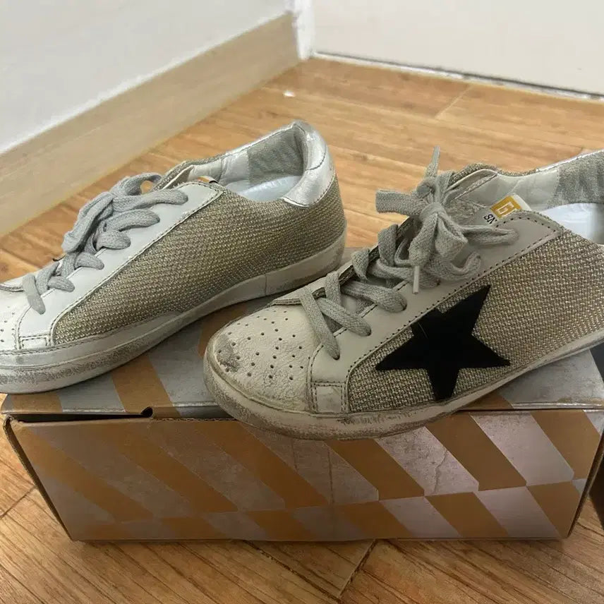 [BUNJANG] Golden Goose Silver Tab Sneakers (Authentic, Full Box) / 골든구스 실버탭 (정품 풀박스)