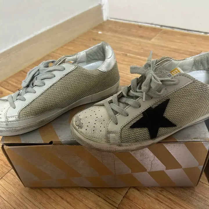 [BUNJANG] Golden Goose Silver Tab Sneakers (Authentic, Full Box) / 골든구스 실버탭 (정품 풀박스)