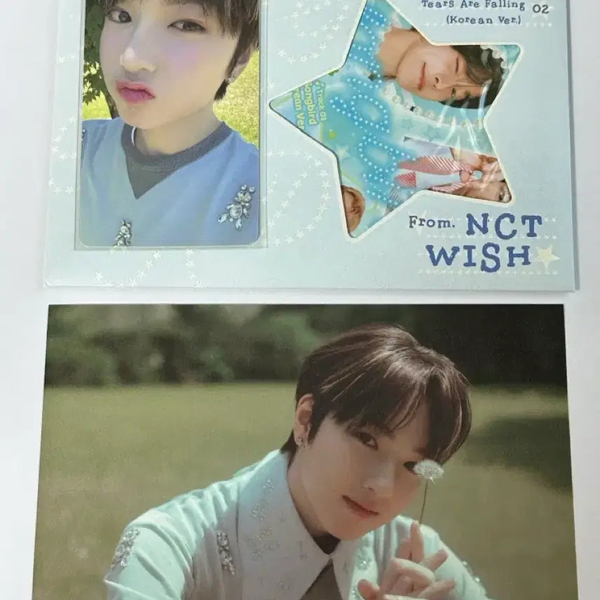 [BUNJANG] NCT WISH Songbird Letter Version Sakuya Photocard Set / 엔시티 위시 송버드 레터 버전 사쿠야 풀셋 풀세트 포카 엽서 포함