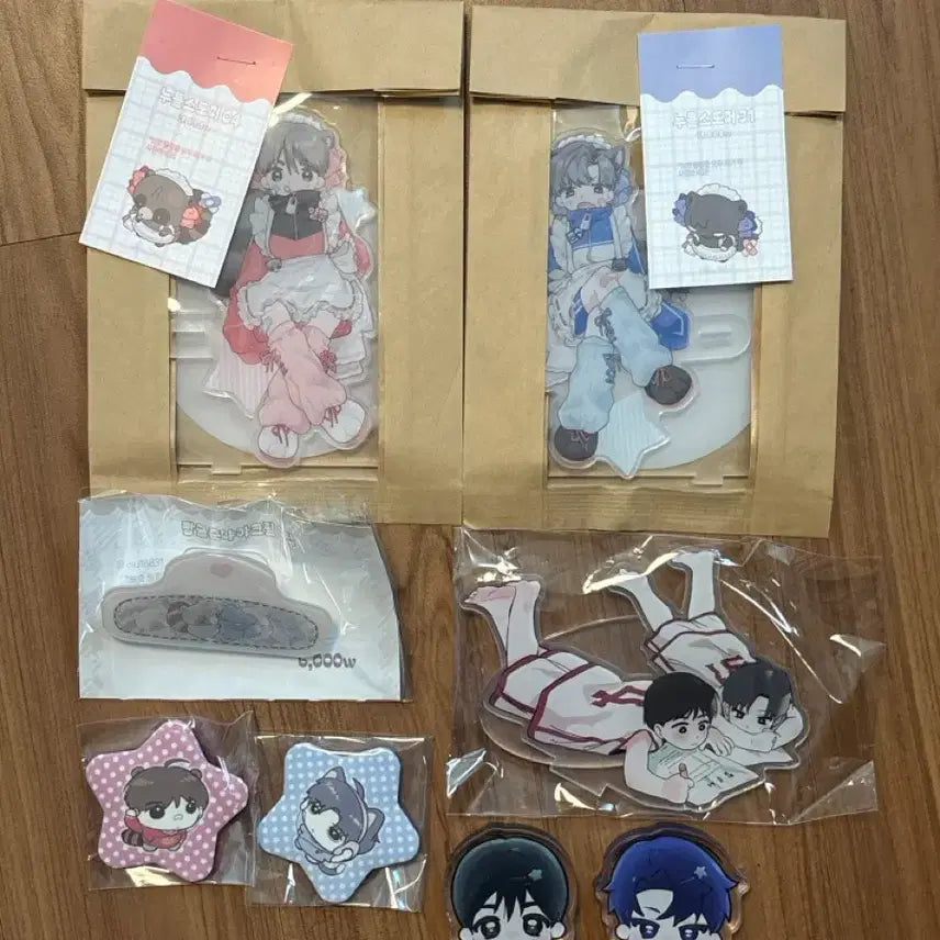 [BUNJANG] Bundle Set Noodle Stopper Clip Stand Pin Badge Corotto / 빵준 굿즈 일괄