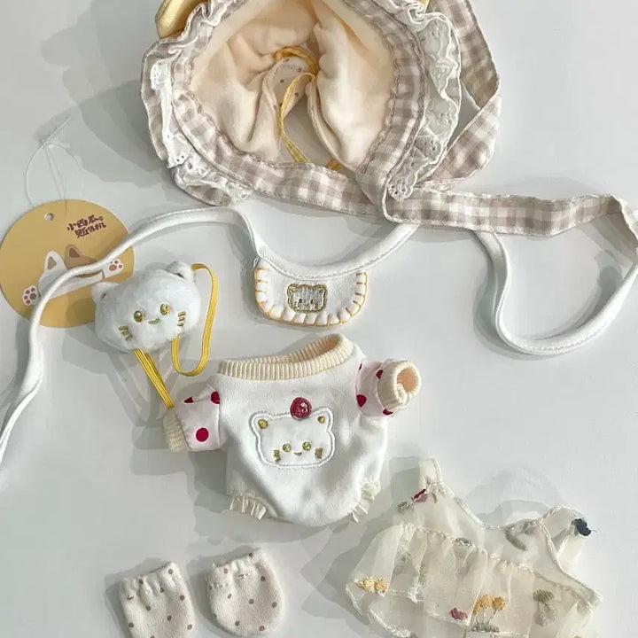 [BUNJANG] 15cm Cat Milk Orange Doll Clothes (Unassigned) / 15cm 인형옷 고양이 밀크 오렌지 무속성 옷장 솜인형 솜깅 15깅