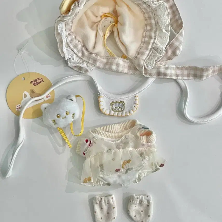 [BUNJANG] 15cm Cat Milk Orange Doll Clothes (Unassigned) / 15cm 인형옷 고양이 밀크 오렌지 무속성 옷장 솜인형 솜깅 15깅