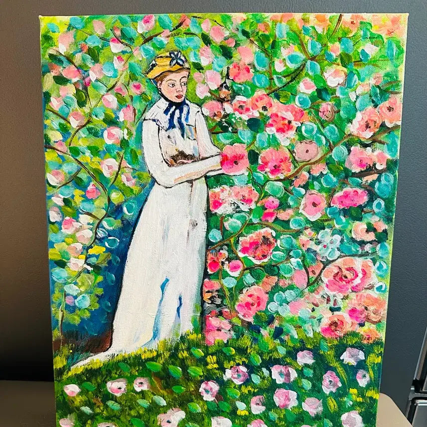[BUNJANG] Woman in the Garden Canvas Print / 정 원안의여인(캔버스)