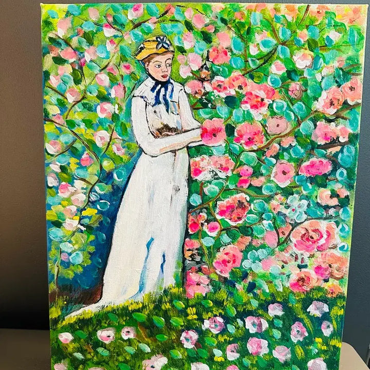 [BUNJANG] Woman in the Garden Canvas Print / 정 원안의여인(캔버스)