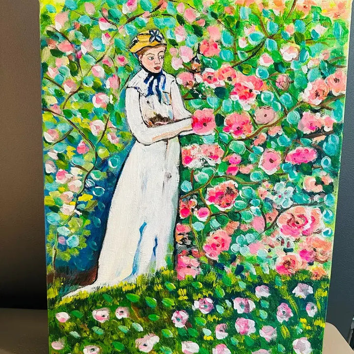 [BUNJANG] Woman in the Garden Canvas Print / 정 원안의여인(캔버스)