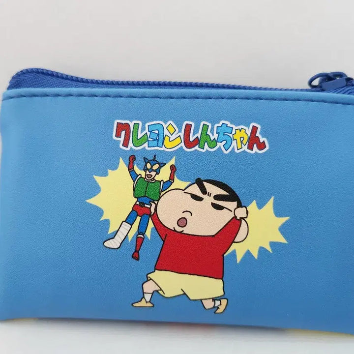 [BUNJANG] Crayon Shin-chan Action Mask Coin Purse + Penguin Keyring Set / 짱구는 못말려 액션가면 동전지갑+펭귄 키링 세트