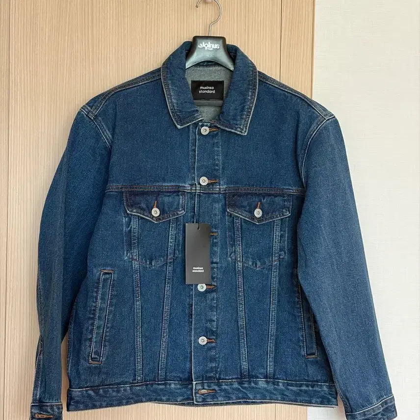 [BUNJANG] Musinsa Standard Relaxed Fit Denim Trucker Jacket Medium Indigo / (새상품) 무신사 스탠다드 데님 트러커 자켓 (L 사이즈)