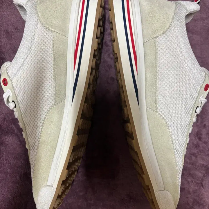 [BUNJANG] Thom Browne Fine Tech Runner Mesh Sneakers White / (42) 톰브라운 파인 테크 러너 메쉬 스니커즈 화이트 270-275