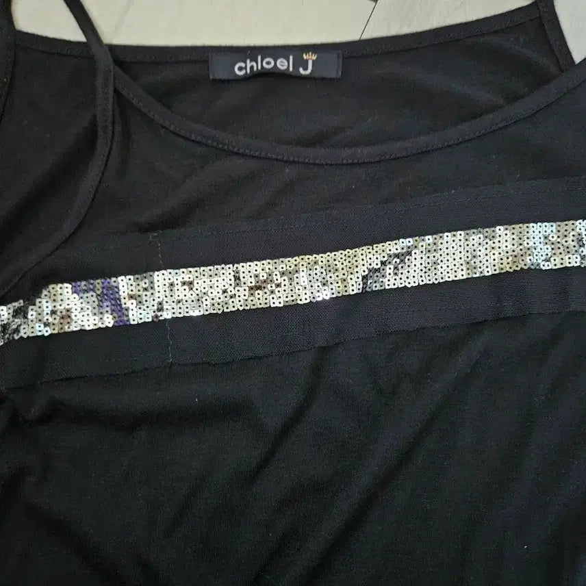 [BUNJANG] Black Sleeveless Top (Set of 2) / 블랙나시 두벌
