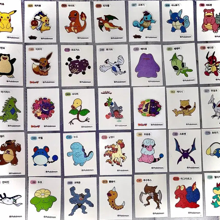 [BUNJANG] Rare Pokemon Stickers / 희귀 포켓몬 띠부씰 팔아요!cu반값택배or직거래