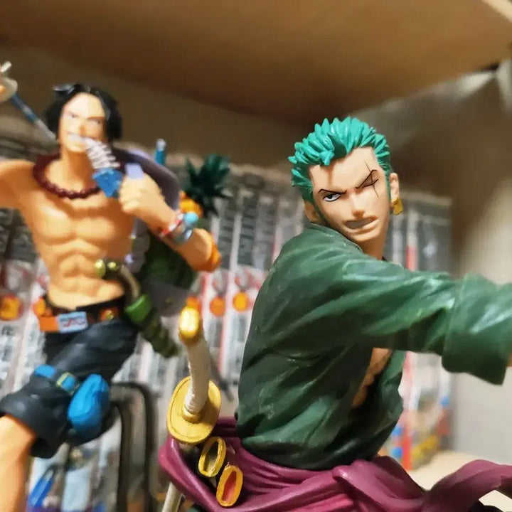 [BUNJANG] Bandai One Piece Zoro &amp; Ace Figure Set (Yozou Monogatari, Mania Magazine) / 원피스 피규어 반다이 일괄 조로 조형이야기 에이스 매니아 매거진