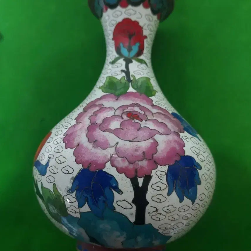 [BUNJANG] Antique Bird and Flower Painting Vase / 예쁜 화조도 병