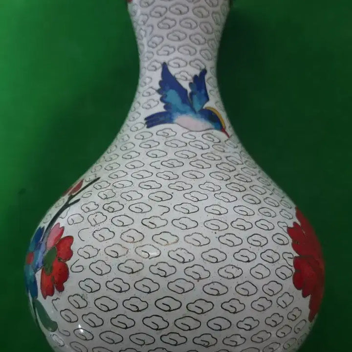 [BUNJANG] Antique Bird and Flower Painting Vase / 예쁜 화조도 병