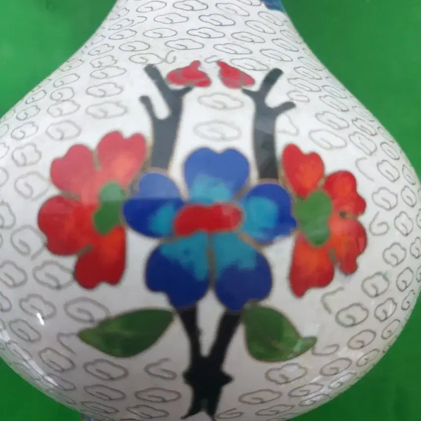 [BUNJANG] Antique Bird and Flower Painting Vase / 예쁜 화조도 병