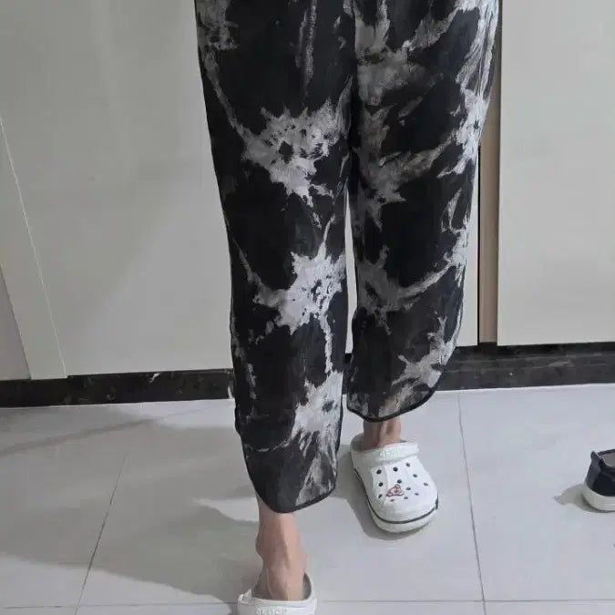 [BUNJANG] 100% Viscose Natural Dye Wide Leg Pants / 인견100% 엄마 선물용 추천/천연염색 통바지 / 시원하고 고급스러움