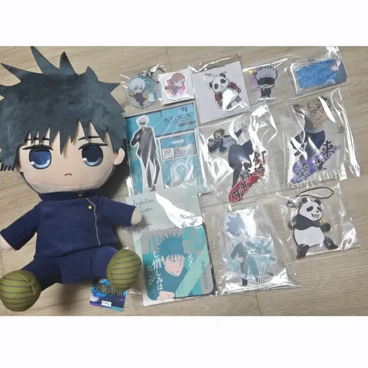 [BUNJANG] Jujutsu Kaisen Fushiguro Megumi, Gojo Satoru, Kugisaki Nobara Acrylic Charms, Plush Doll, Keyring, POB Bundle Set / 주술회전메구미고죠사토루쿠기사키노바라특전아크릴누이인형키링
