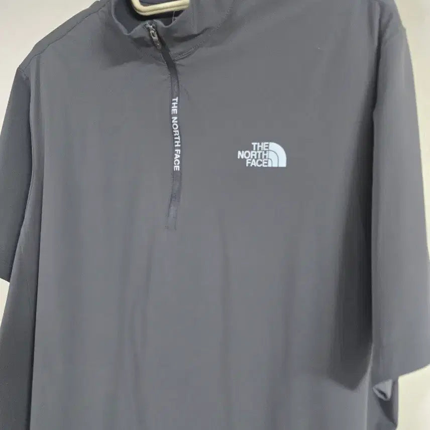 [BUNJANG] The North Face Short-Sleeve Zip-Up Shirt Grey / 노스페이스 반팔 집업 셔츠 그레이