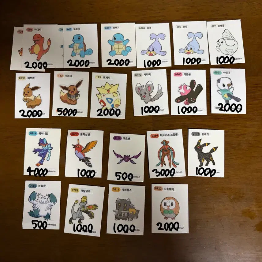 [BUNJANG] Pokemon 30th Anniversary Stickers / 포켓몬 띠부씰 30주년