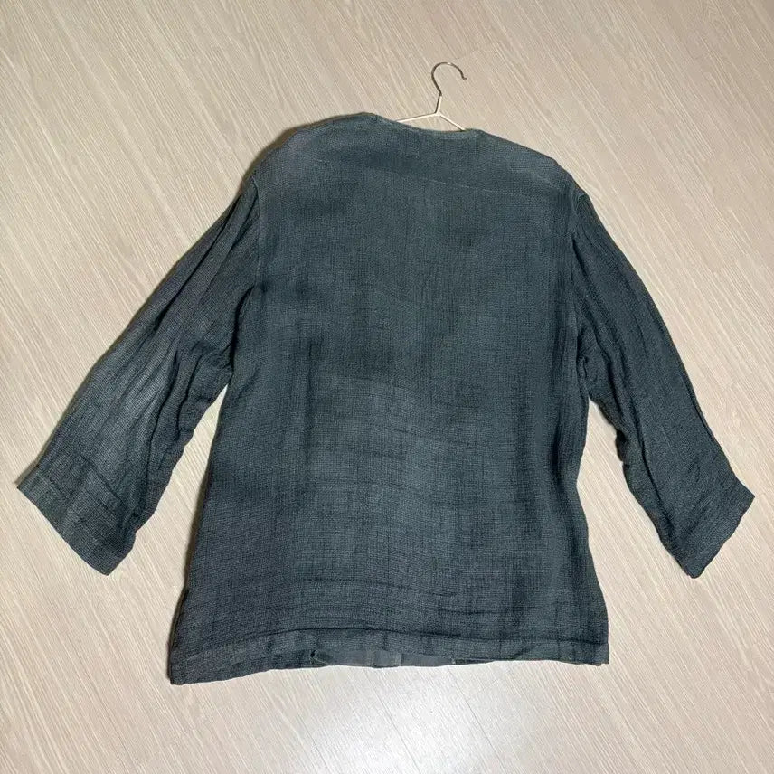 [SOLD OUT] 오버핏 먹색 린넨 자켓