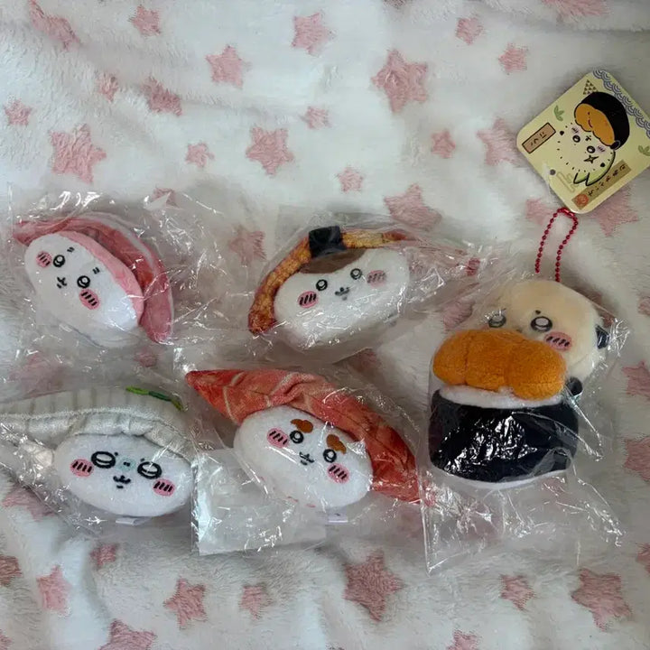 [BUNJANG] Chiikawa Sushi Kuji Kani Momonga Kuri Shisha Rakko Mascot / 치이카와 스시쿠지 카니 모몽가 쿠리 시샤 초밥 랏코 마스코트