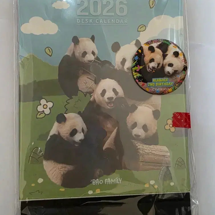 [BUNJANG] Bao Family 2026 Desk Calendar Bundle Set / 바오패밀리 굿즈