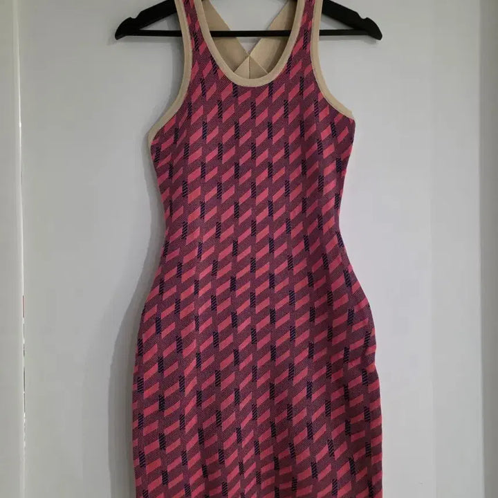 [BUNJANG] Pattern Sleeveless Dress - Size S (New) / 패턴 민소매 원피스 S사이즈 새제품