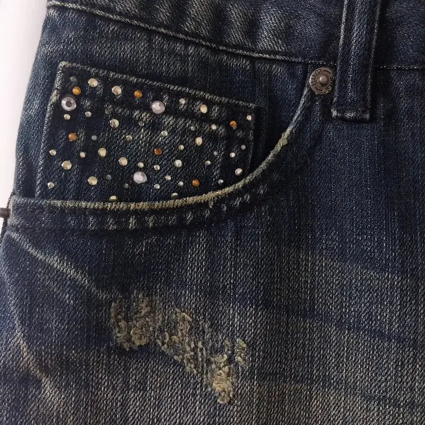 [BUNJANG] Y2K Vintage HUM Denim Mini Skirt / Y2K 빈티지 흄 데님 미니 스커트 청치마