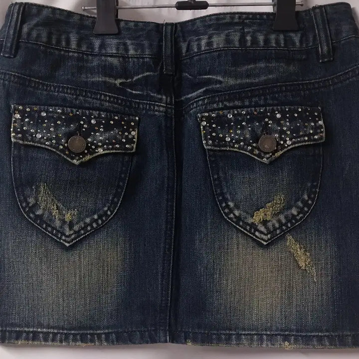 [BUNJANG] Y2K Vintage HUM Denim Mini Skirt / Y2K 빈티지 흄 데님 미니 스커트 청치마