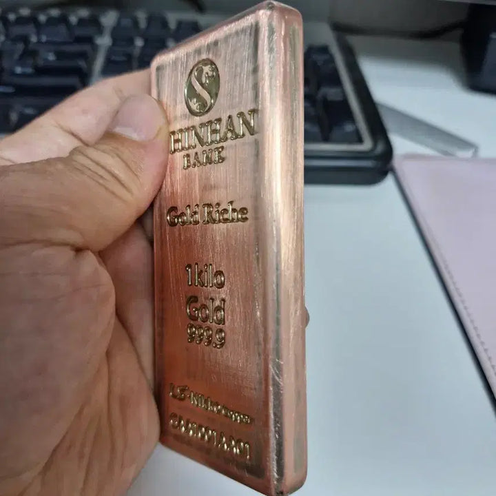 [BUNJANG] Fake Gold Bar (Red Copper Material) - Reduced Price / 골드바 (적동구리로 만든 가짜금)
