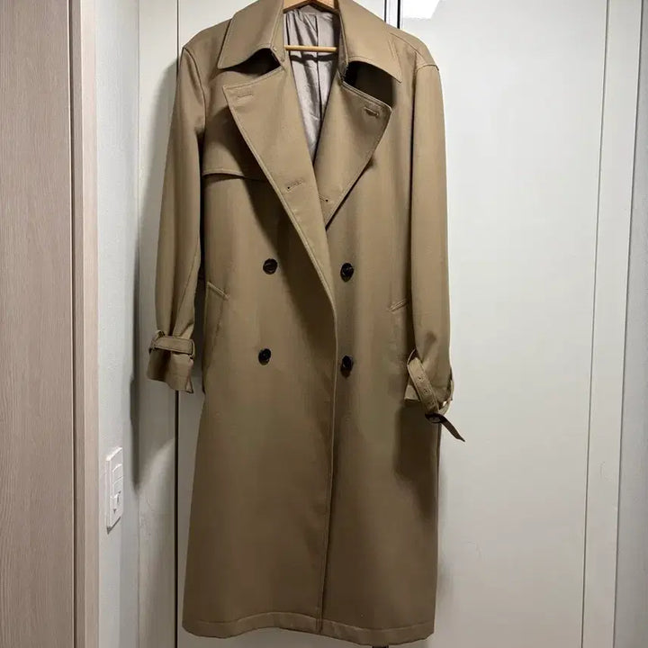 [BUNJANG] Drug Homme Double-Button Beige Trench Coat / [s-m] 드러그 옴므 트렌치 코트 베이지