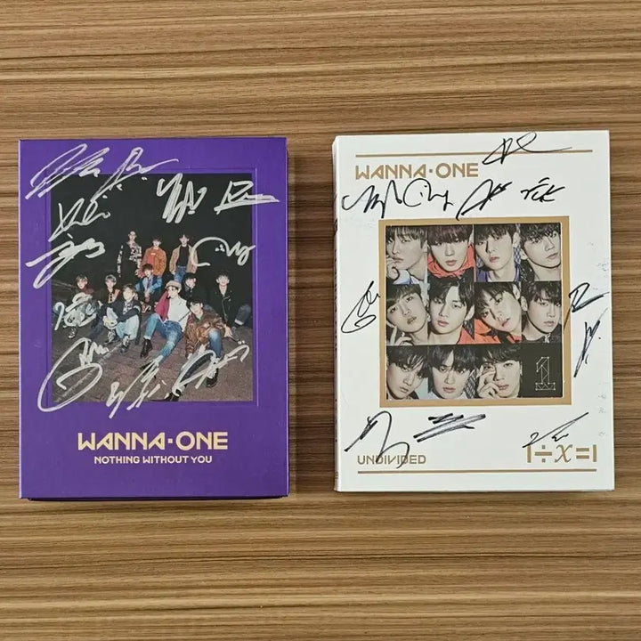 [BUNJANG] Wanna One Signed Album Bundle Set (Park Ji Hoon, Hwang Min Hyun) / 워너원 싸인앨범 2개 일괄 박지훈 황민현 wannaone 사인