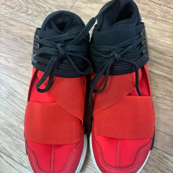 [BUNJANG] Y-3 Red and Black Lace Sneakers / Y3 스니커즈 신발