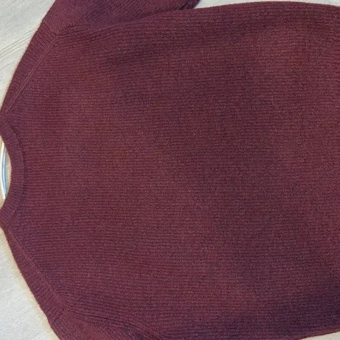 [BUNJANG] Hoobs Wool Blend Round Crop Knit / 후브스 울블랜드 라운드 크롭 니트