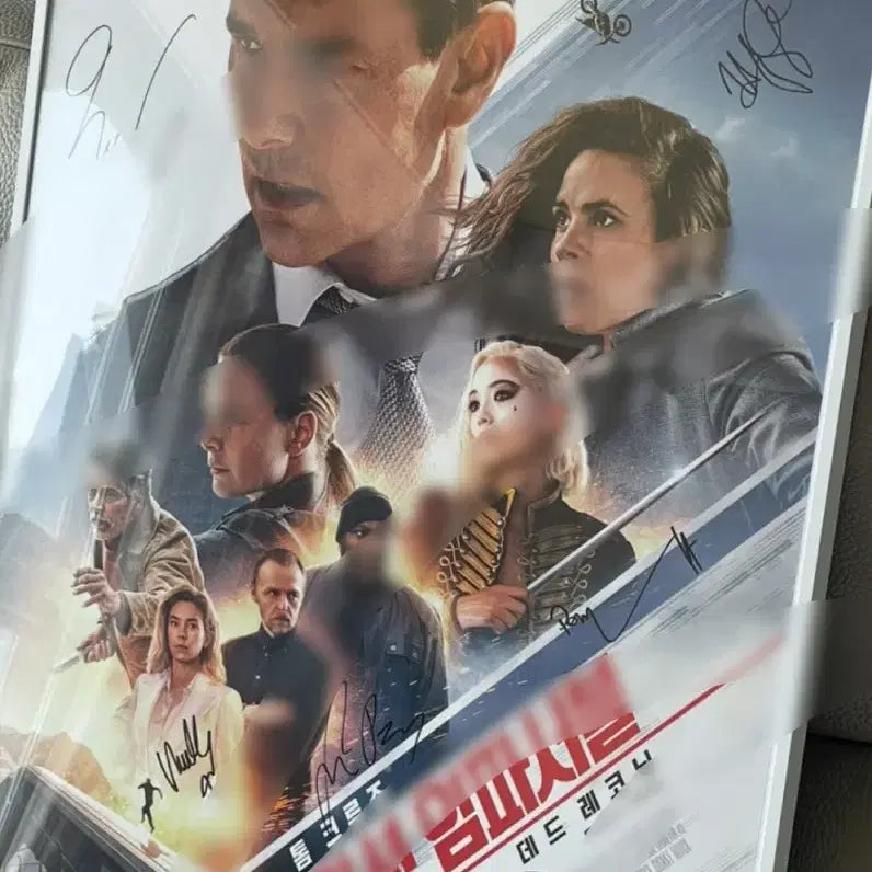 [BUNJANG] Tom Cruise Mission Impossible Large Autographed Poster / (오늘만)미션임파서블 대형 친필싸인포스터 톰크루즈