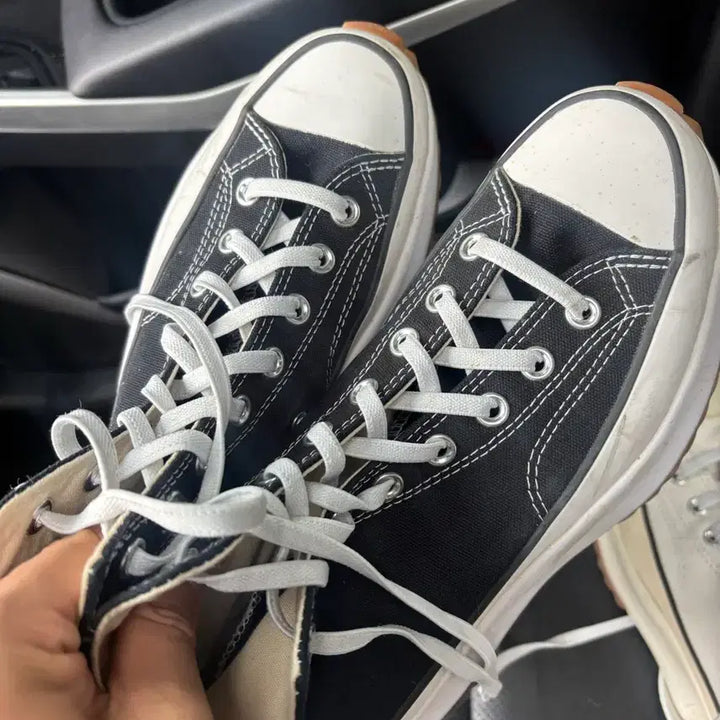 [BUNJANG] Converse Run Star Hike High Black Sneakers / 컨버스 런스타 하이