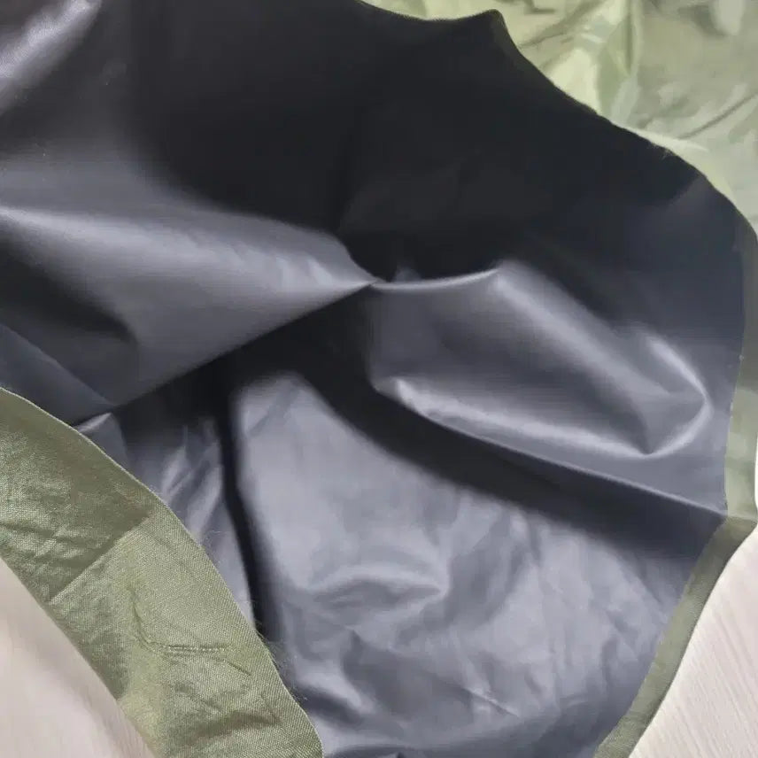 [BUNJANG] Khaki Pouch with Coating / 국방색 자루